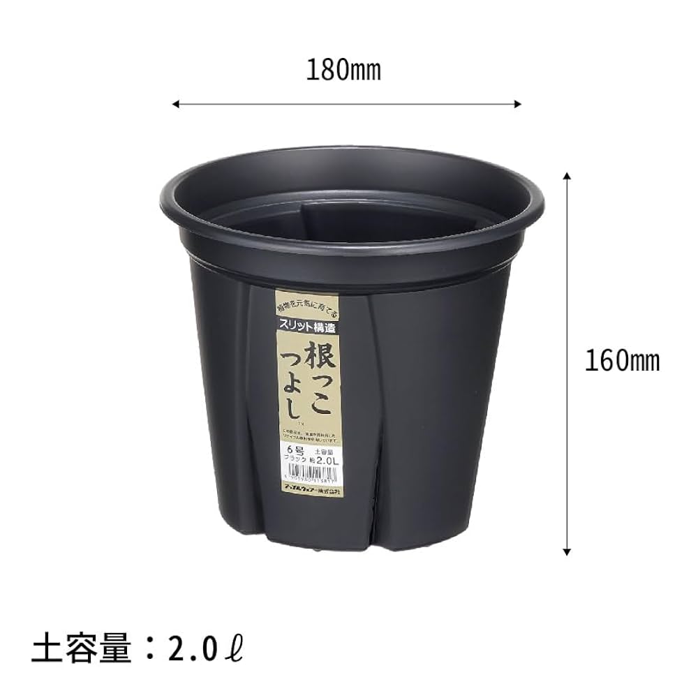 Amazon | アップルウェアー 鉢 プランター 根っこつよし 6号 深